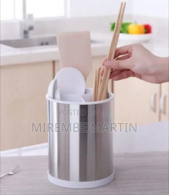 Modern Stainless Steel Kitchen Utensil and Chopstick Holder