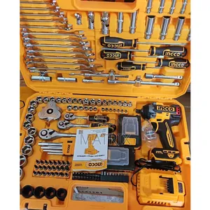 Ingco 152-Piece Cordless Impact Wrench Tools Set.