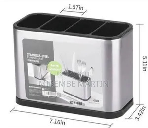 Stainless Steel Divided Utensil Holder / Flatware Caddy
