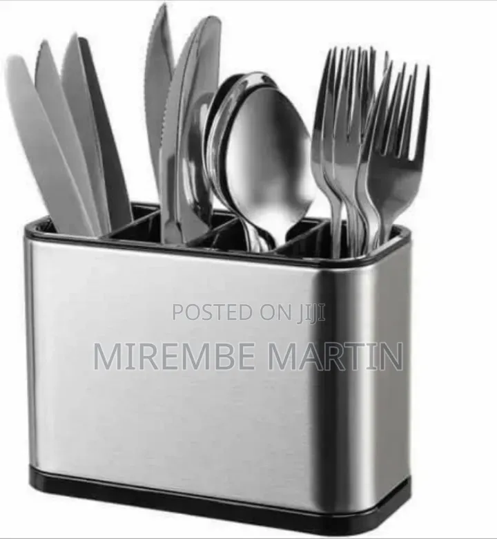Stainless Steel Divided Utensil Holder / Flatware Caddy