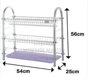 2-Tier Dish Drying Rack With Drainboard