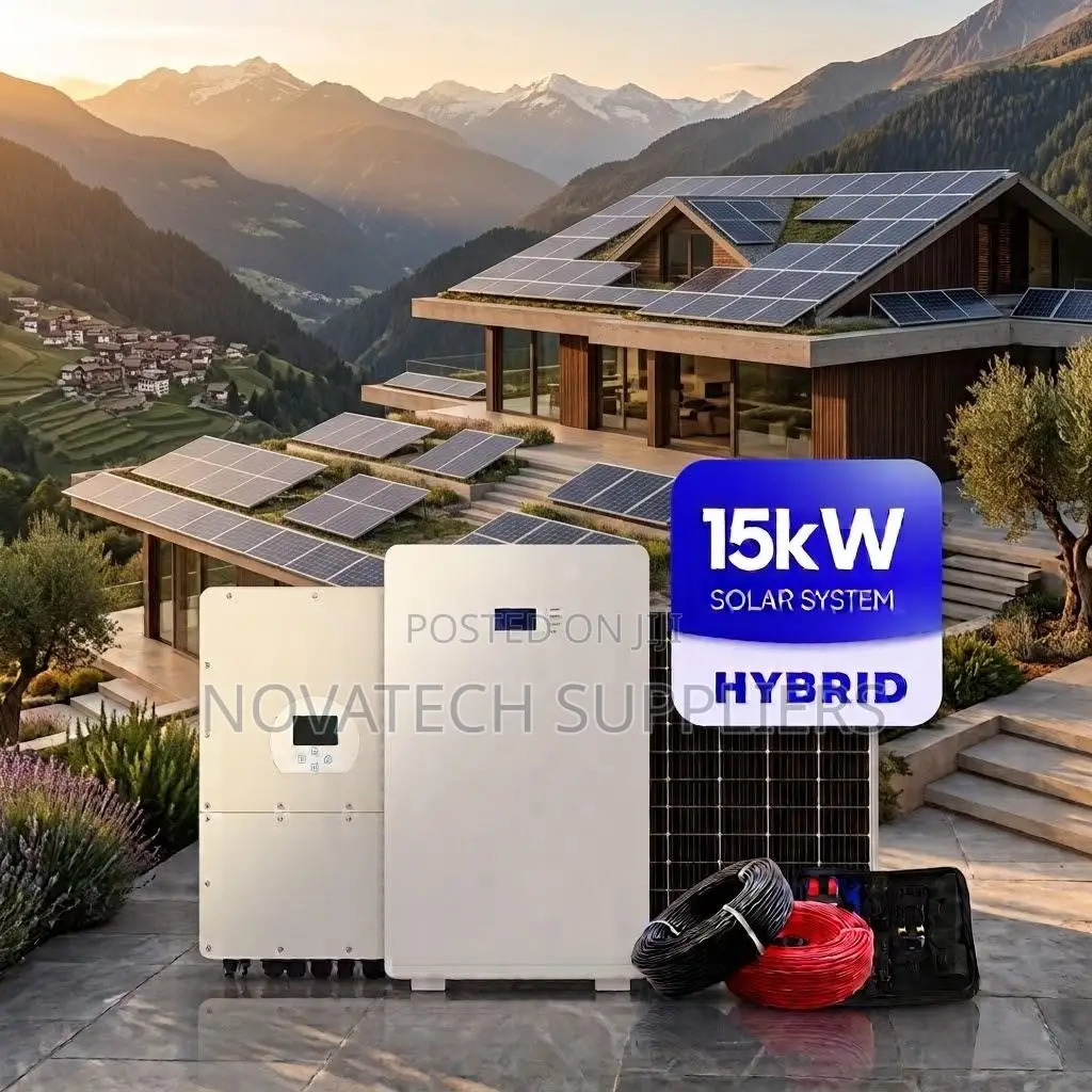 Complete 15KWH Solar Backup System 12KW Inverter + 12×580W Panels