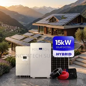 Complete 15KWH Solar Backup System 12KW Inverter + 12×580W Panels