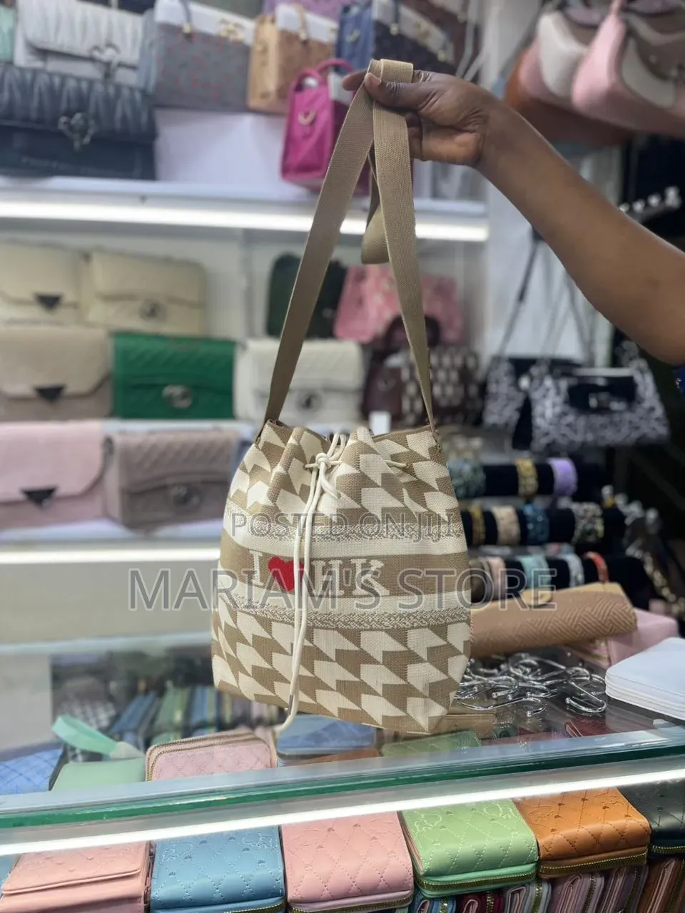 Bucket-Style Shoulder Bag