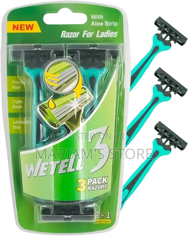 3 Triple Disposable Razors for Women