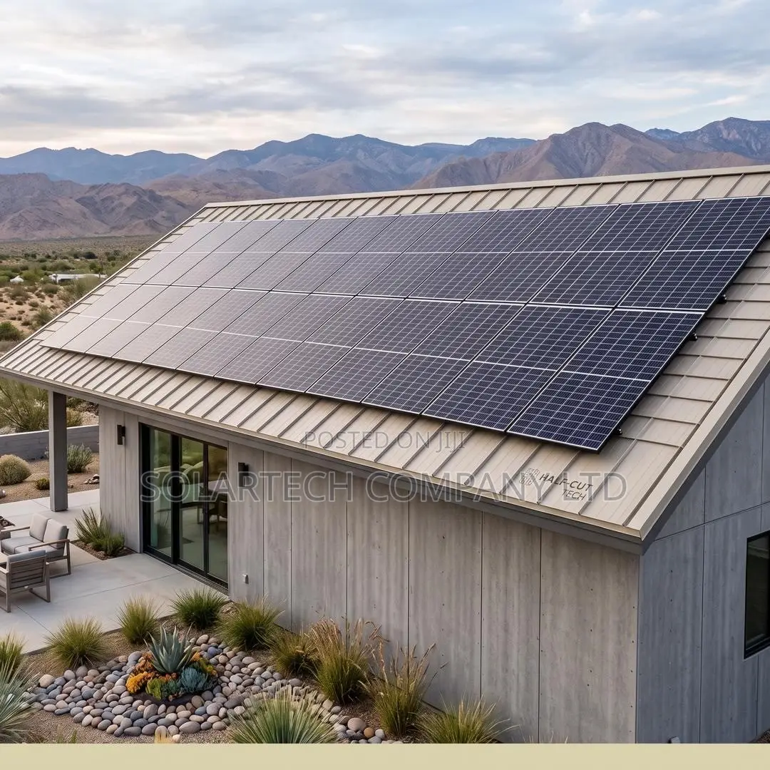 Complete 15KWH Solar Backup System 12KW Inverter + 12×580W Panels &BMS