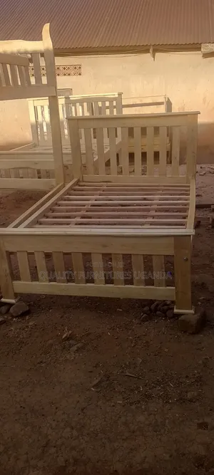 4 by 6 Plain Wooden Musambya Bed