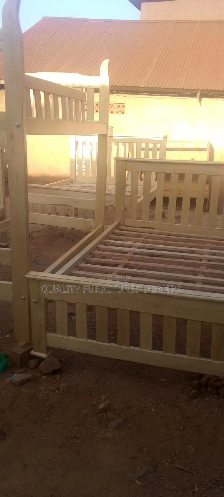 4 by 6 Plain Wooden Musambya Bed