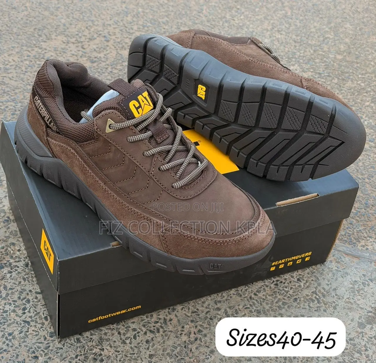Original Brown CAT Versage Lo Suede Casual Sneakers