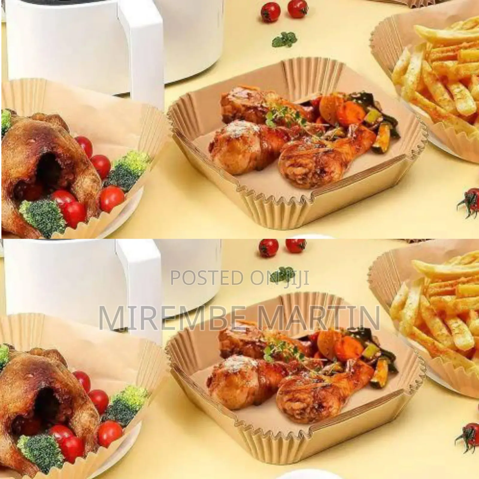 Square Air Fryer Disposable Parchment Paper Liners -L