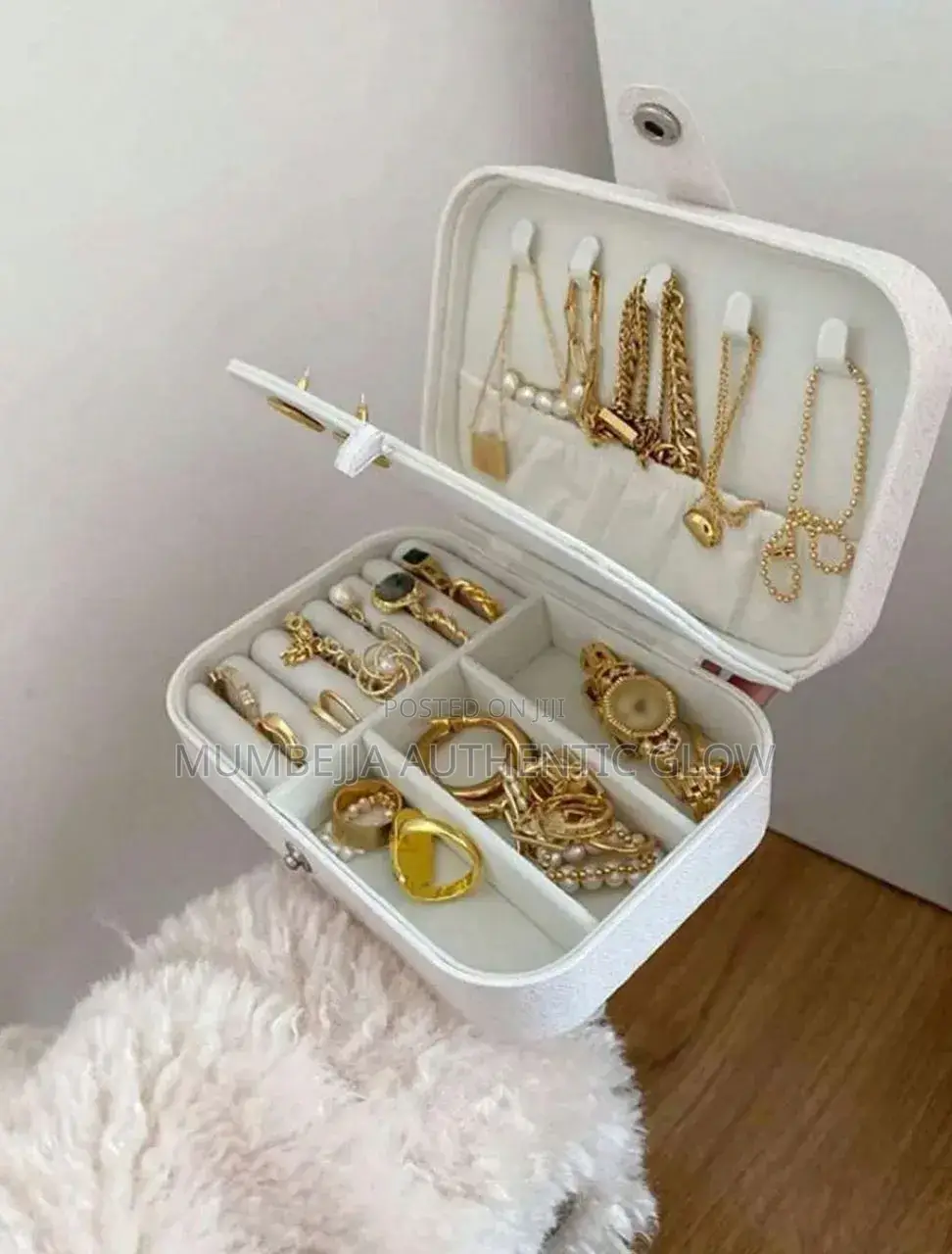 PU Leather Jewelry Box Organizer