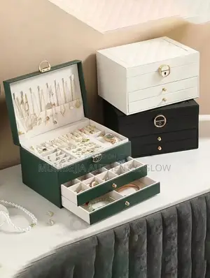 PU Leather Jewelry Box Organizer