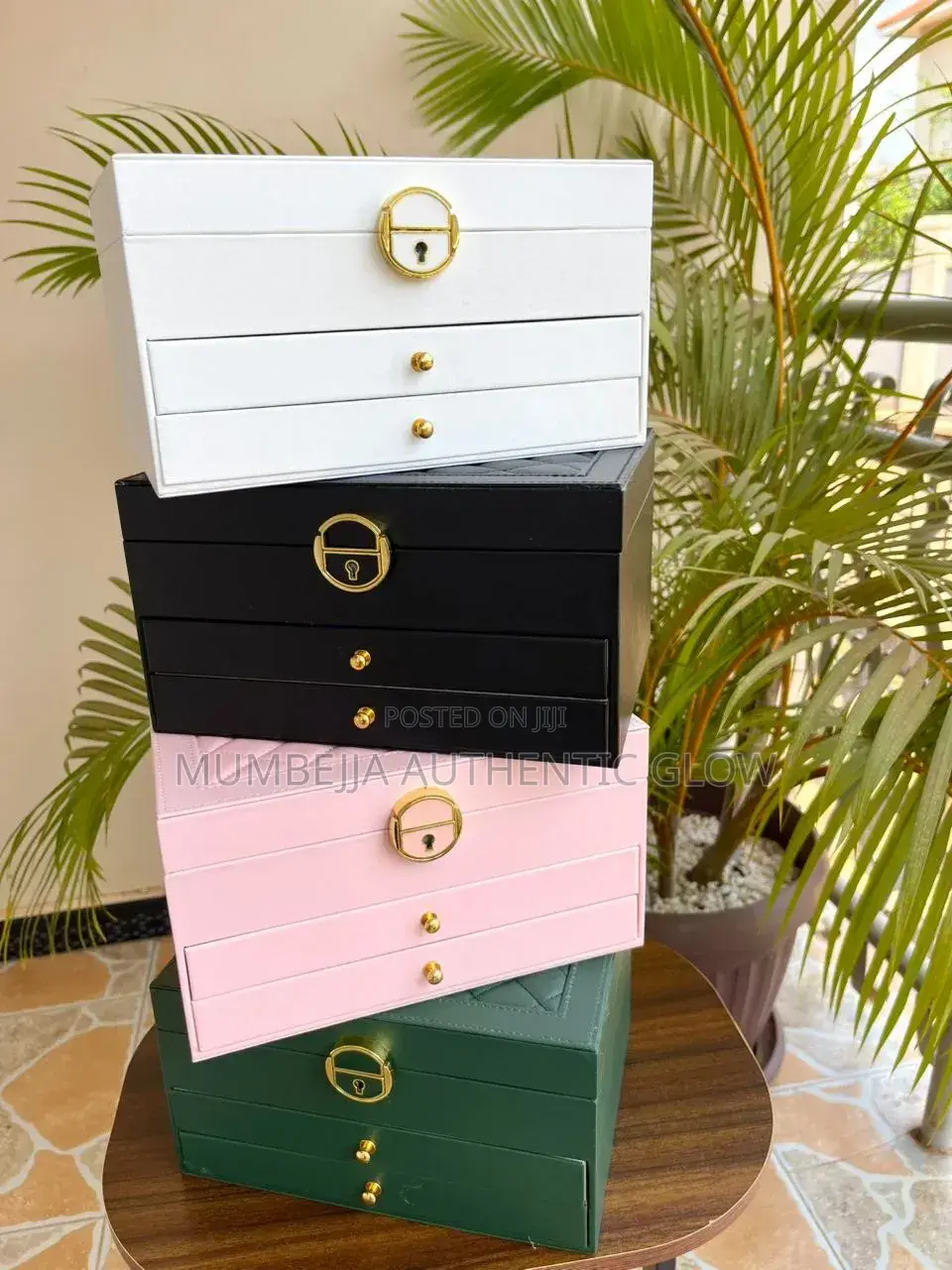 PU Leather Jewelry Box Organizer