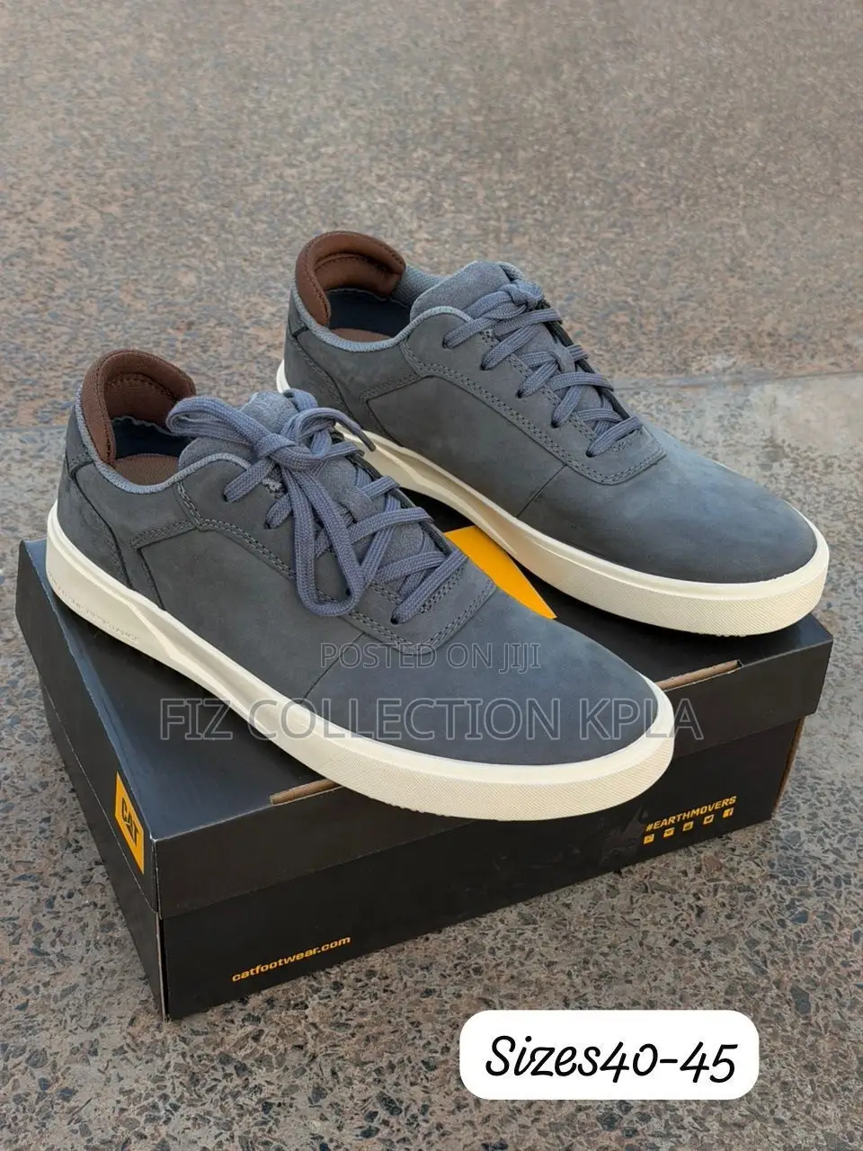 Original Grey CAT Caterpillar Nubuck Casual Sneakers