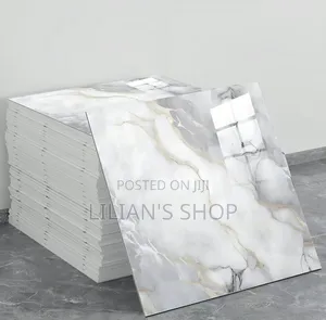 4pc Self-Adhesive PVC Tile Stickers With a High-Gloss Finish(60cm×60cm