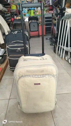 Japanese Beige, Soft-Sided Rolling Underseat Carry-on Suitcase.