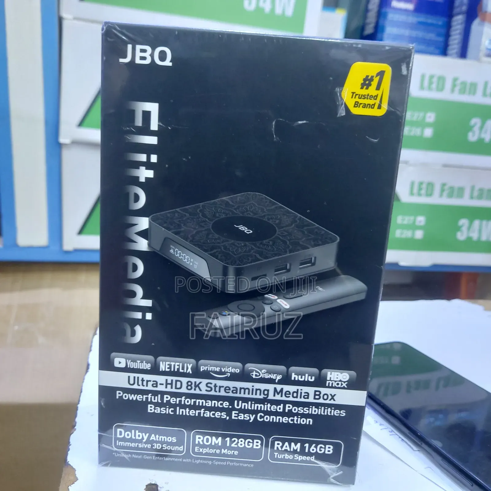 JBQ Ultra HD Streaming Media TV Box