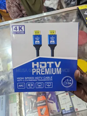HDTV Premium High Speed 5m HDMI Cable Built for 4K Ultra HD