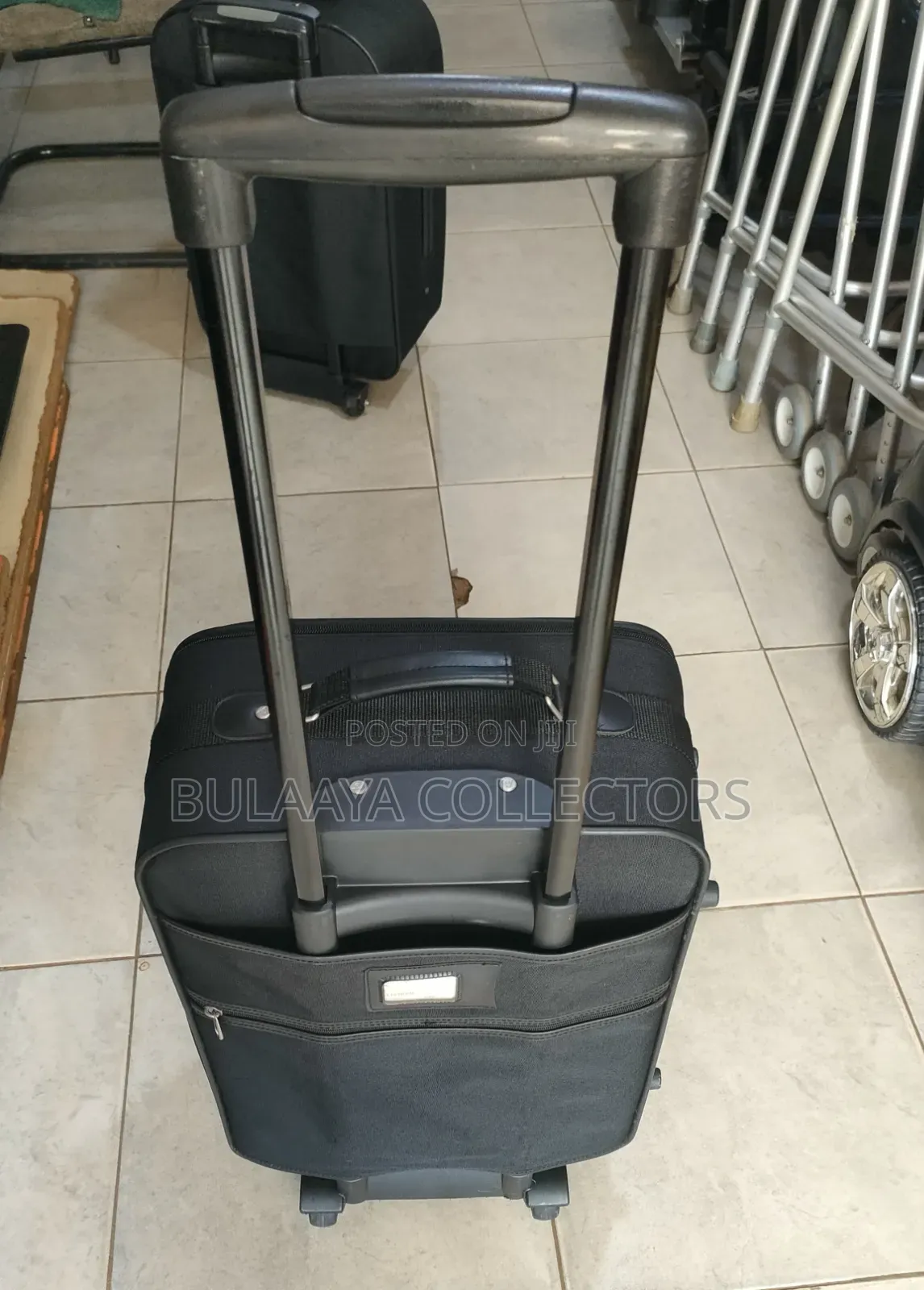 Japanese Black Dunlop Soft-Sided Cabin Suitcase.