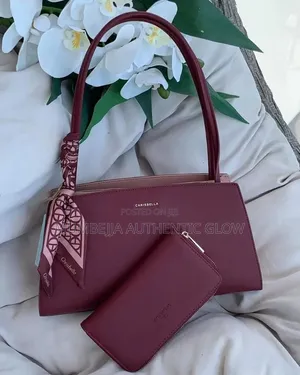 Maroon Chrisbella  2pc Handbag