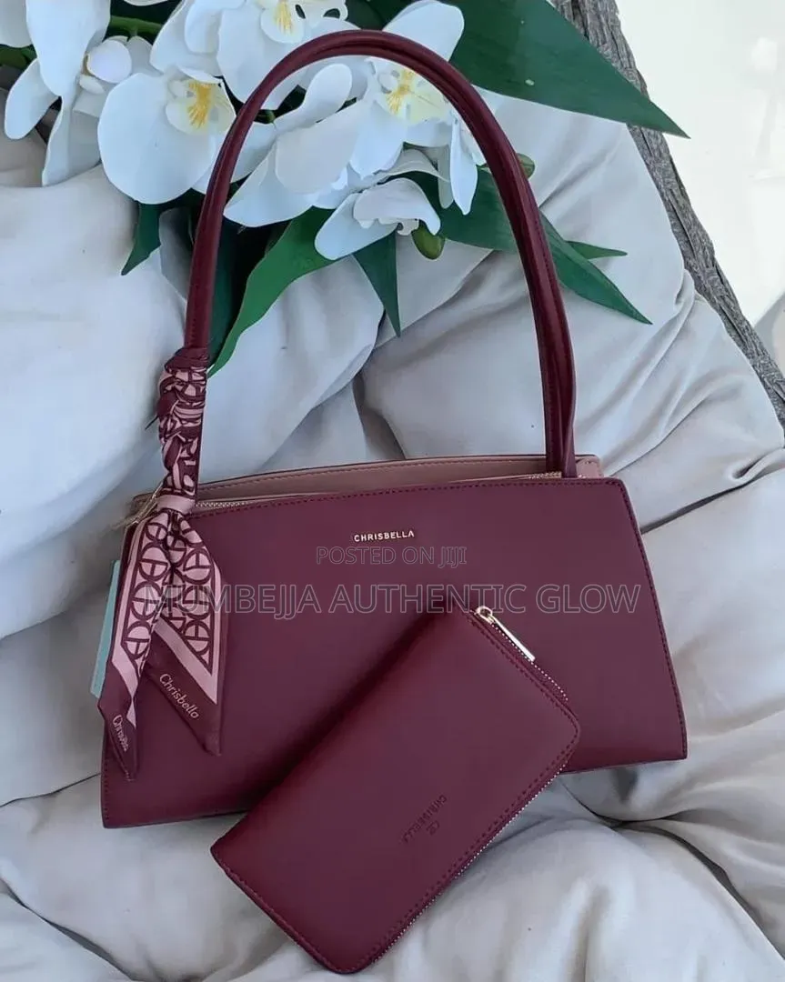 Maroon Chrisbella  2pc Handbag