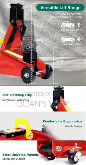 Trolley Jack With Hydraulic Piston Quick Lift Pump