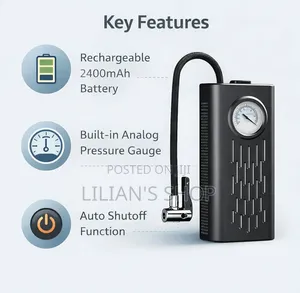 Cordless Air Pump for Car & Bike Tyres