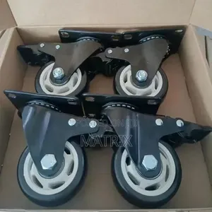 Swivel Caster Wheels for Furniture or Trolleys (4pc) Heavy Duty 100mm