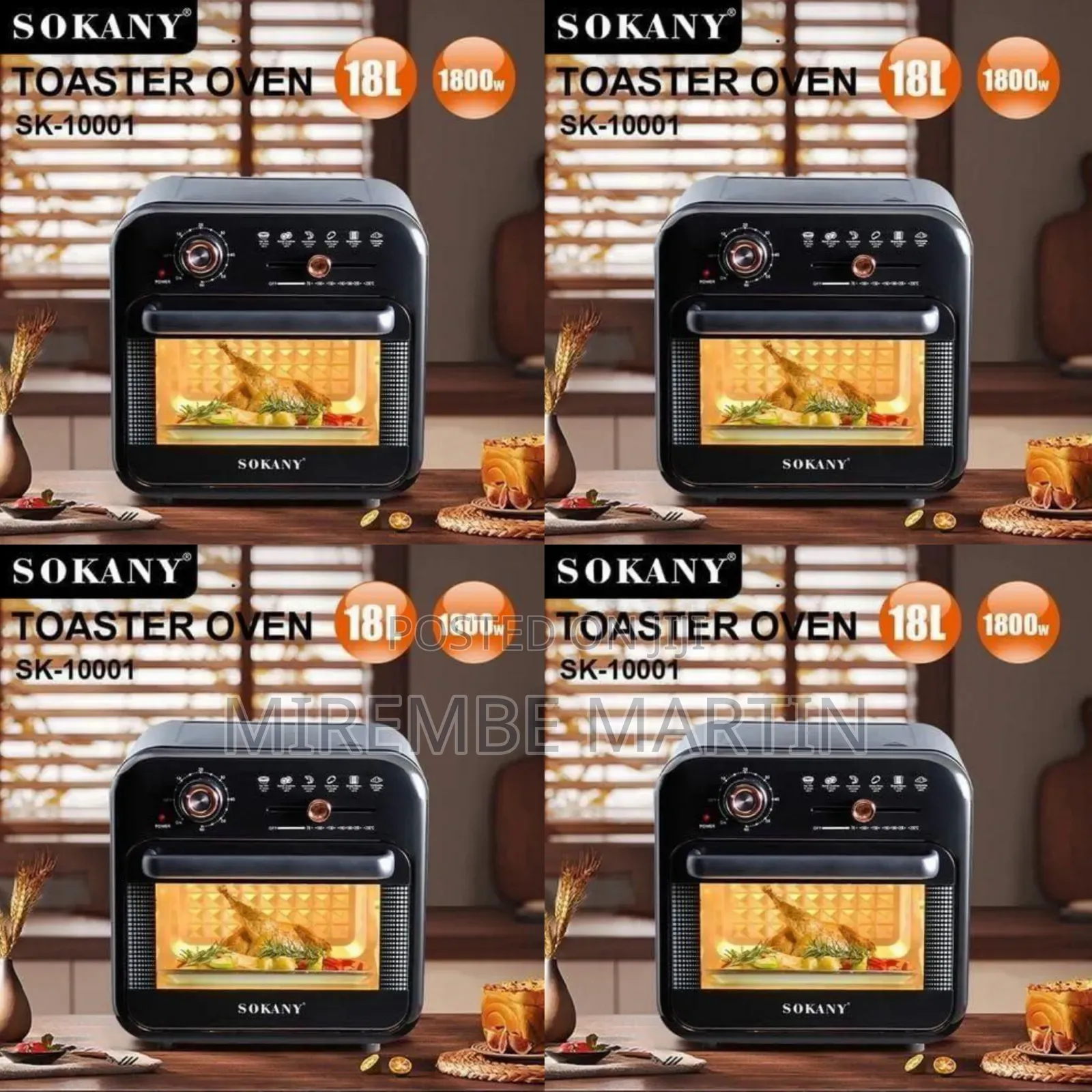 Sokany 2-in-1 Air Fryer and Electric Oven