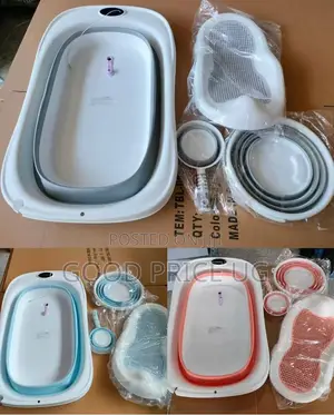 4-in-1 Foldable Baby Bathtub Set