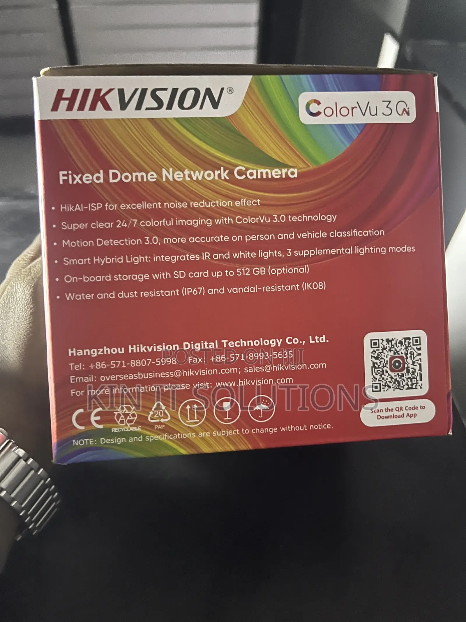 IP Motion Detection Camera ColorVu .2mp.