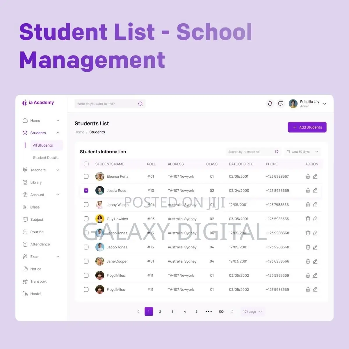 School Website & Management System- Fees, Students, Attendance,Results