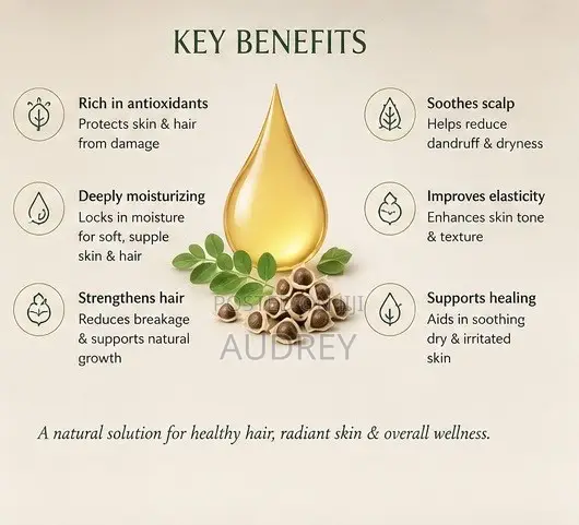 Moringa Oleifera Oil Moringa Oil 100% Pure Cold-Pressed Oil