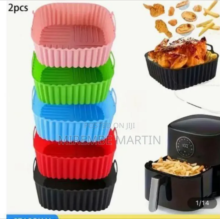 Square Reusable Silicone Air Fryer Liners / Baskets - Essential