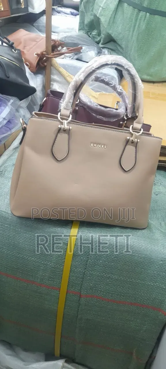 Three-Zipped Handbag and Matching Wallet Set