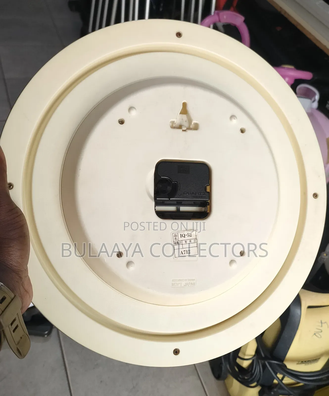 Japanese Vintage Round Casio Quartz Analog Wall Clock.