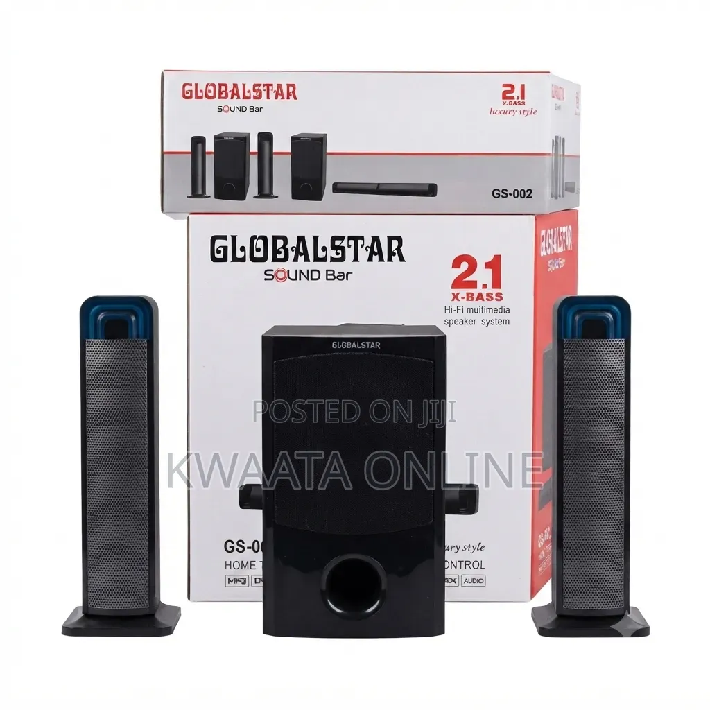 Globalstar Soundbar GS-002 | 2.1CH, Bluetooth, USB, FM, HDMI, Remote
