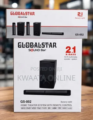 Globalstar Soundbar GS-002 | 2.1CH, Bluetooth, USB, FM, HDMI, Remote