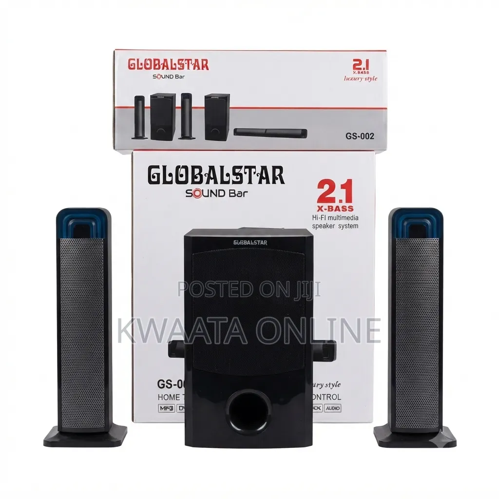Globalstar Soundbar GS-002 | 2.1CH, Bluetooth, USB, FM, HDMI, Remote