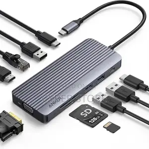 Dual-Display USB-C Hub (10-in-1), 4K @ 30Hz HDMI Display With 100W Max