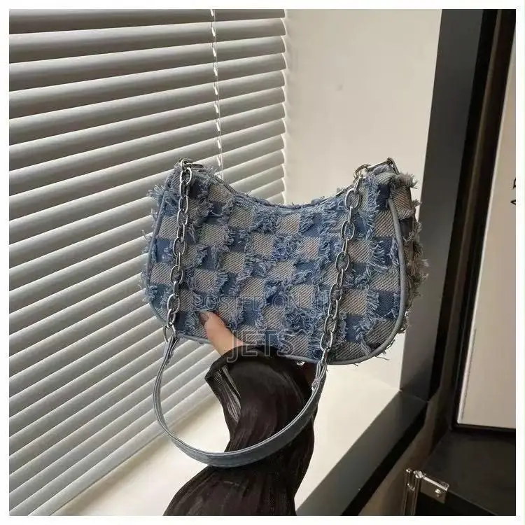 Star Denim Shoulder Bag