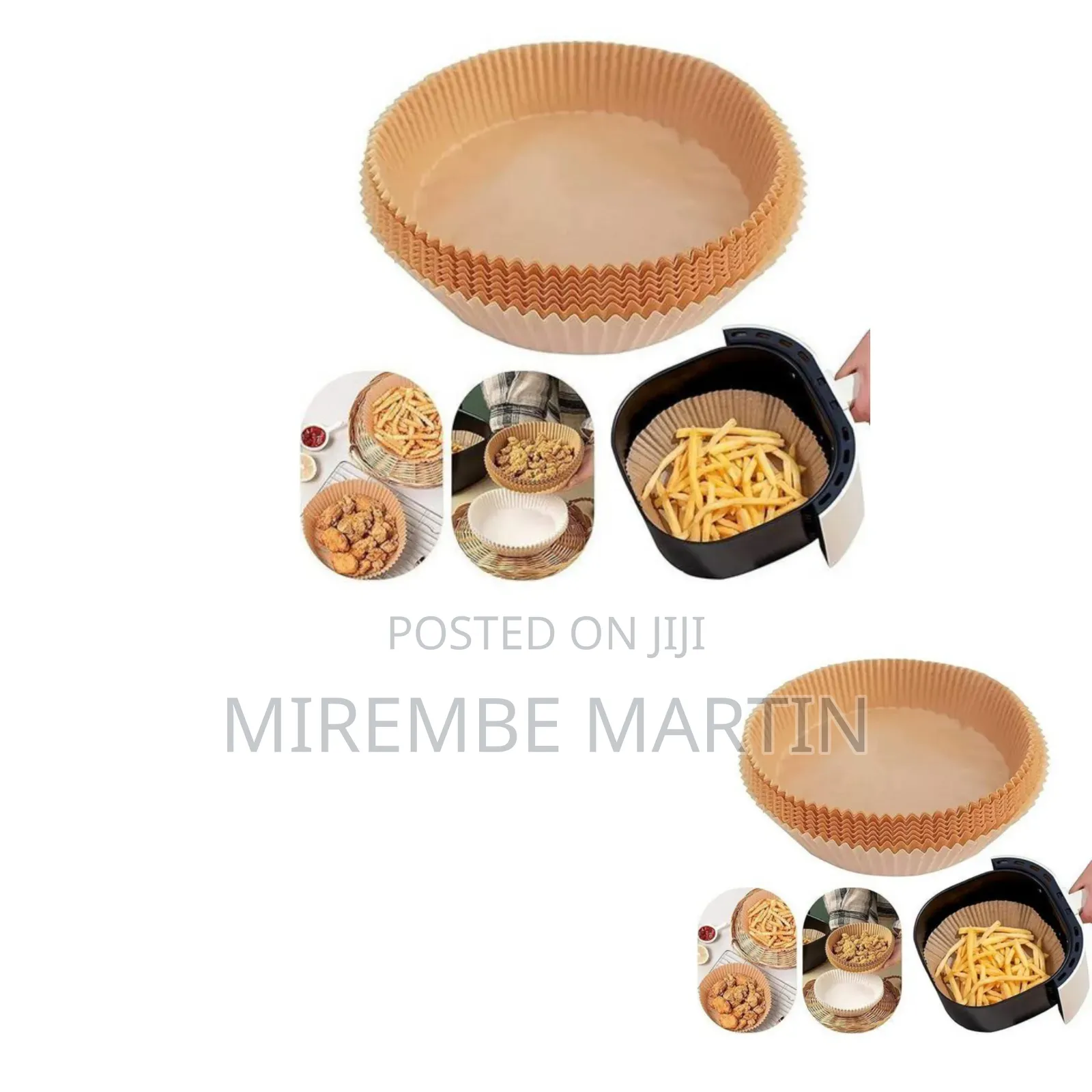 Disposable Air Fryer Parchment Paper Liners (Round)