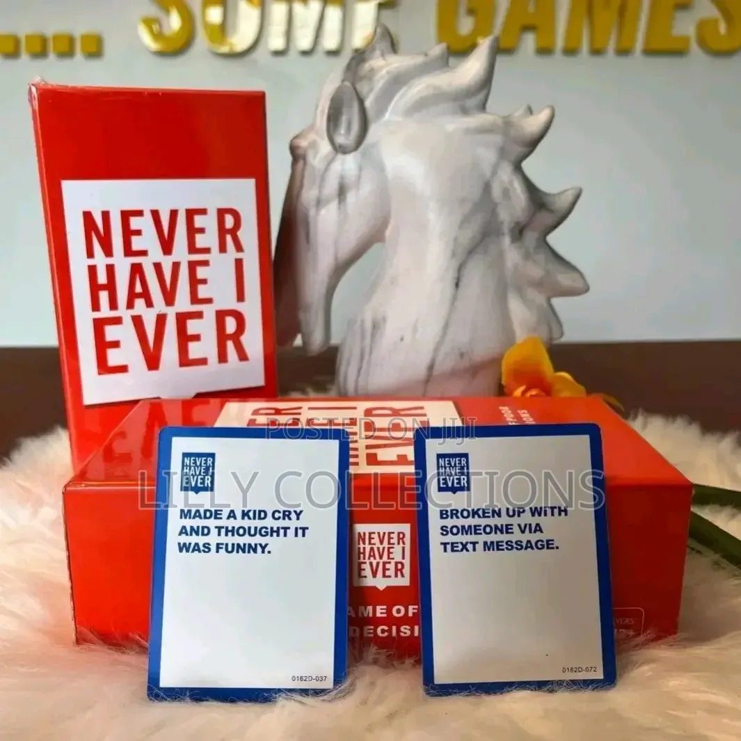 Never Have I Ever Game Cards