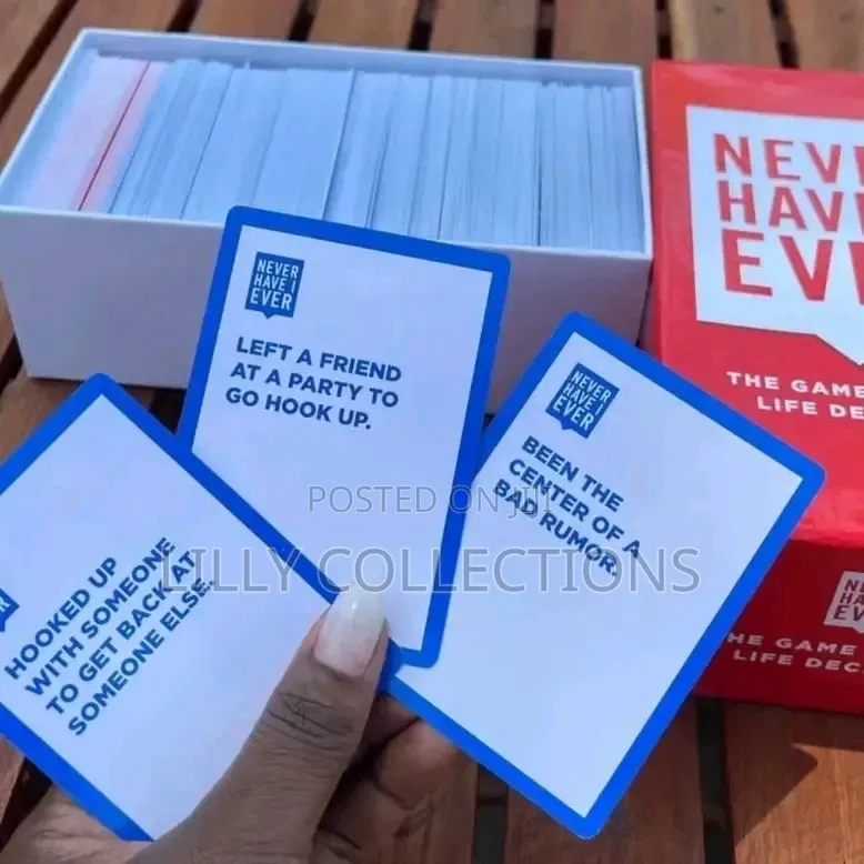 Never Have I Ever Game Cards