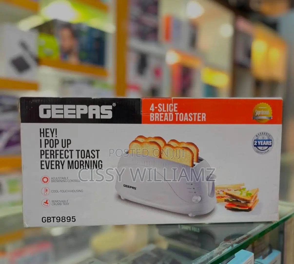 Geepas 4 Slice Bread Toaster