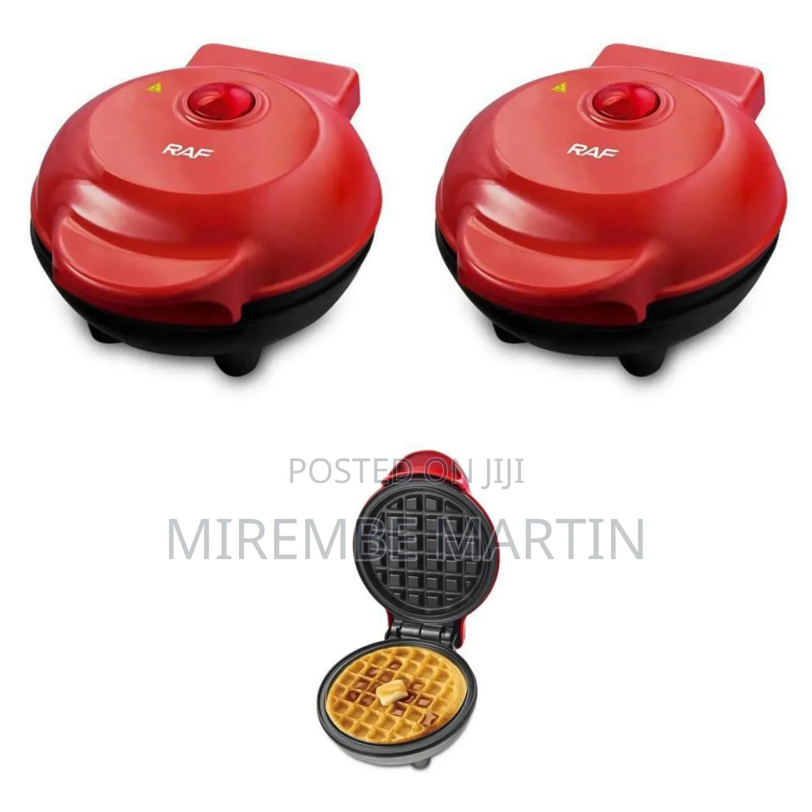 RAF Compact Non-Stick Mini Waffle Maker