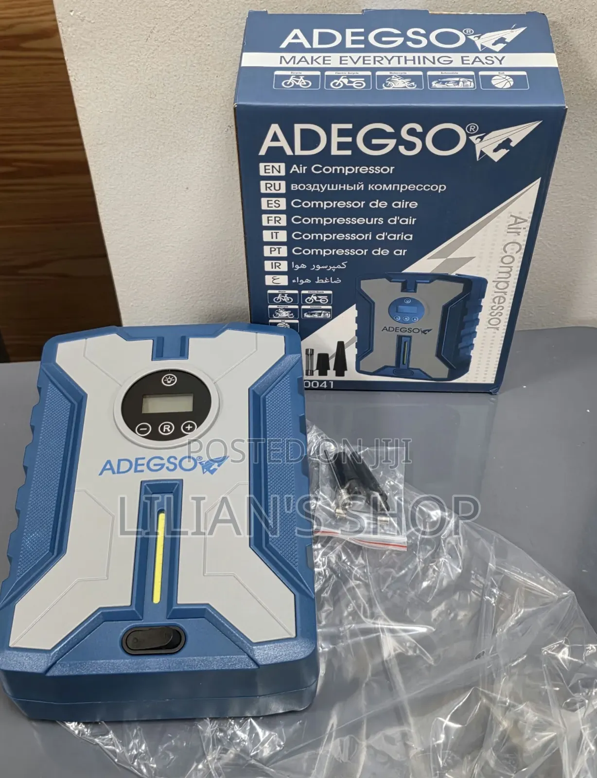 12V Adegso Digital Portable Air Inflator