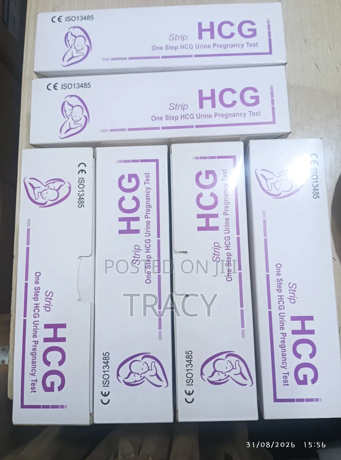 Boxes of 100 HCG Pregnancy Test Strips