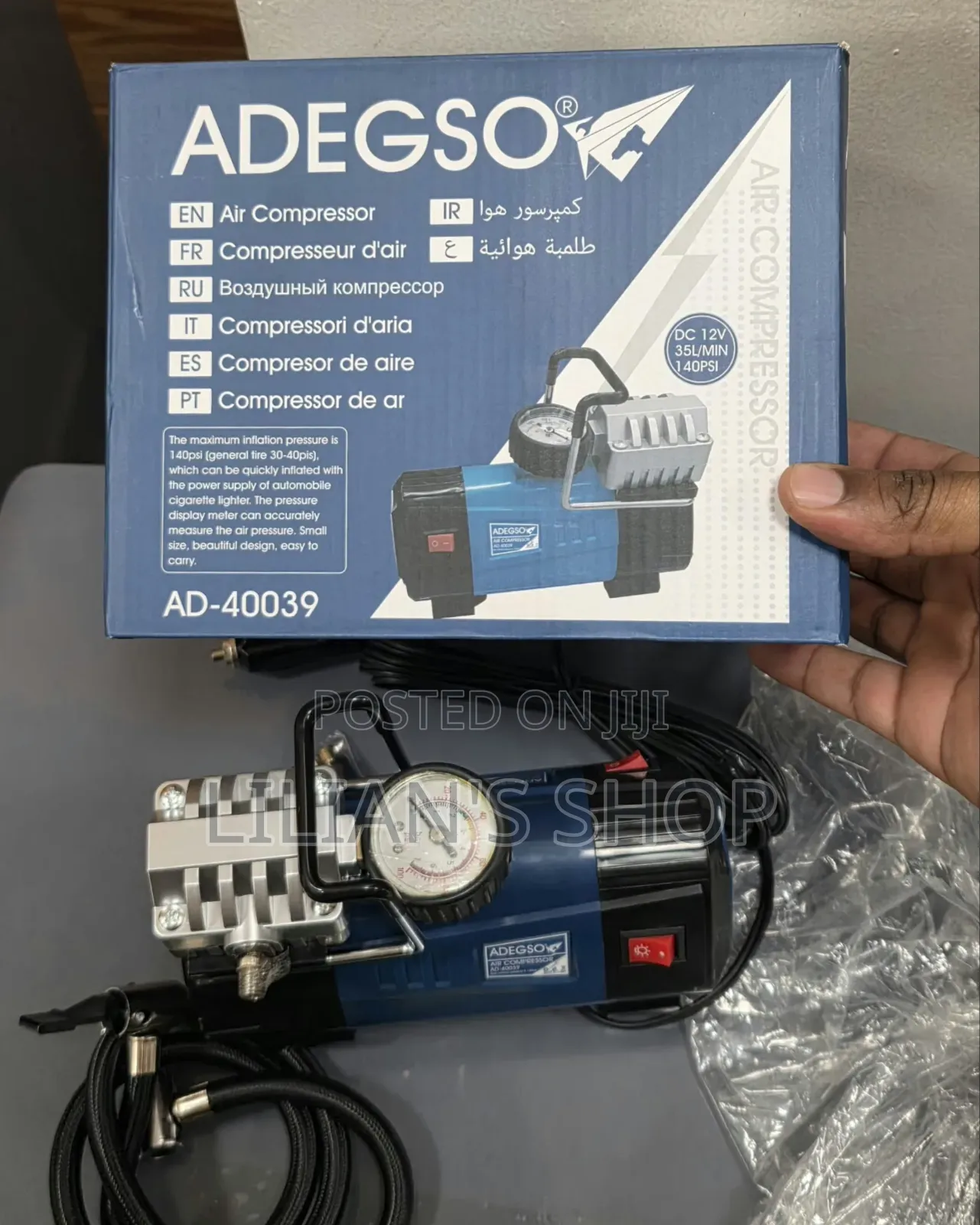 12V Portable Car Tire Air Compressor