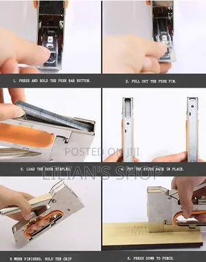 Heavy-Duty Manual Staple Gun Tacker